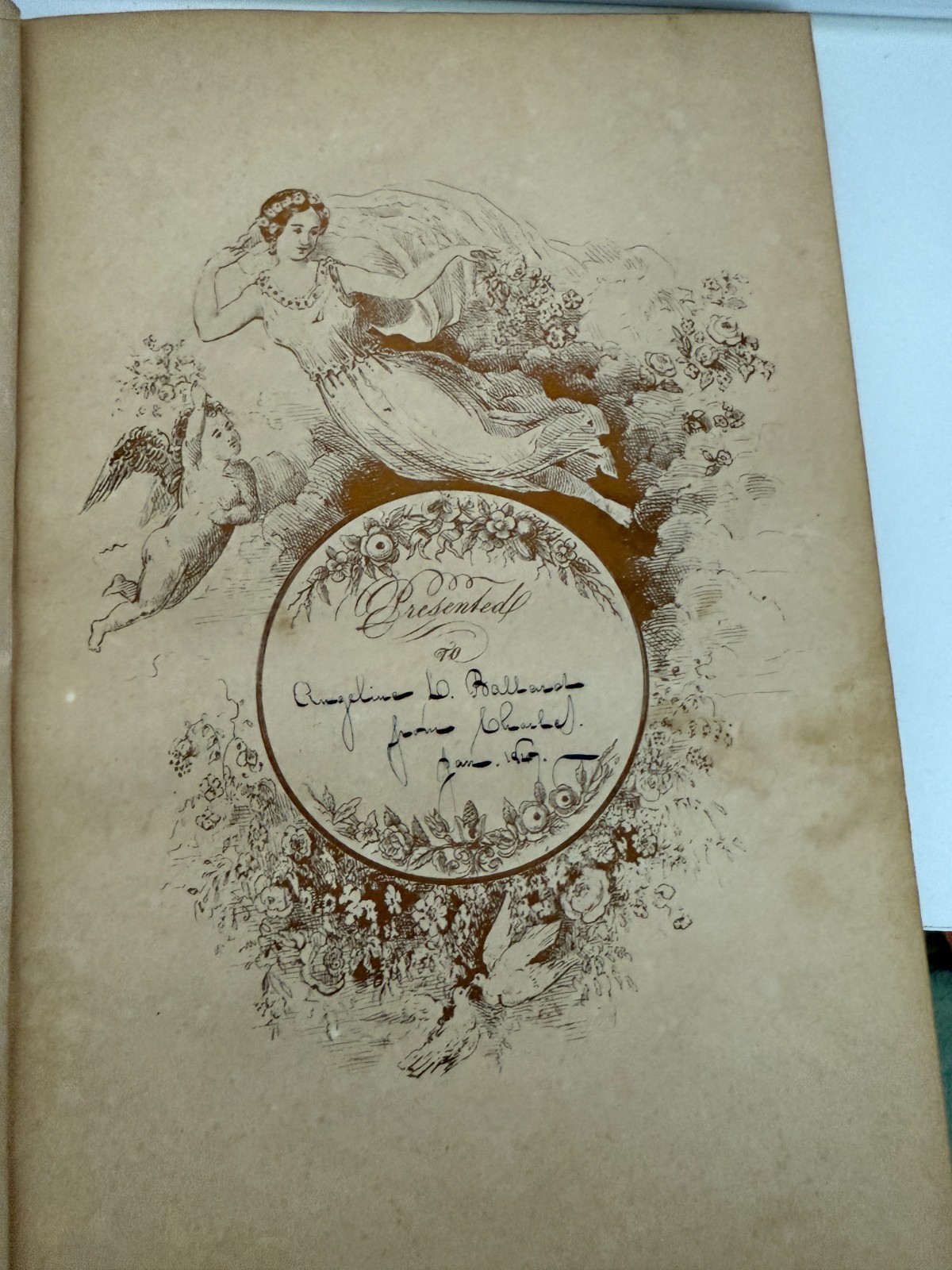 1850 The American Book of Beauty, Or, A Token of Friendship. – Gift Book