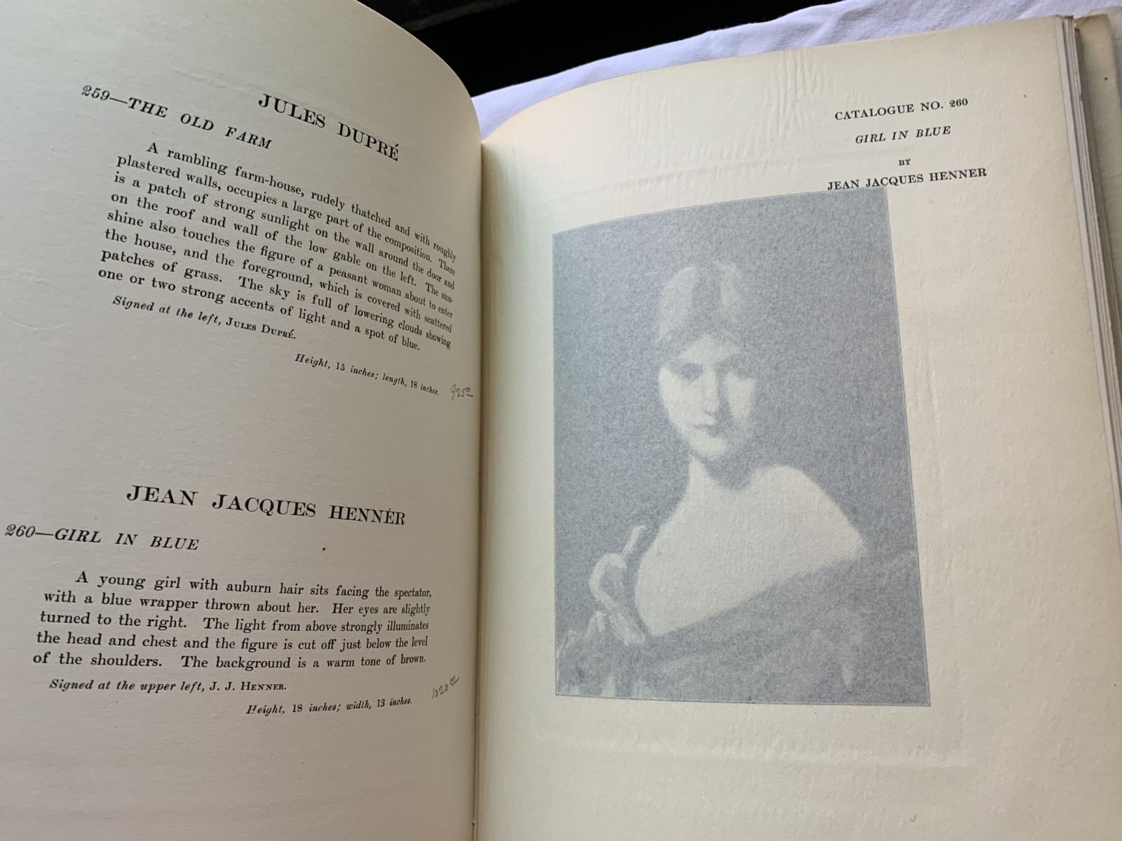 ILLUSTRATED ART CATALOGUE~ PRIVATE COLLECTION OF THE LATE FREDRICK S. GIBBS 1904