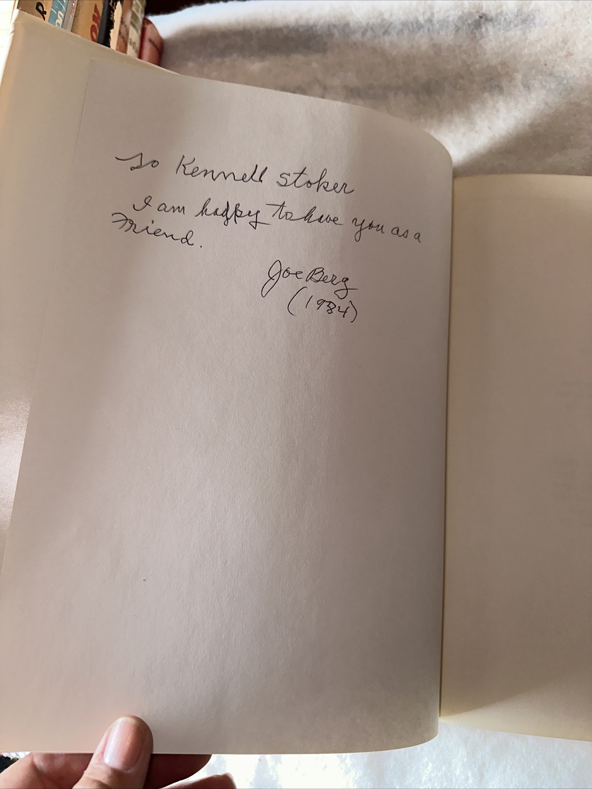 The Berg book by Joe Berg David Avadon Eric C. Lewis Tom Jorgenson Signed By Joe