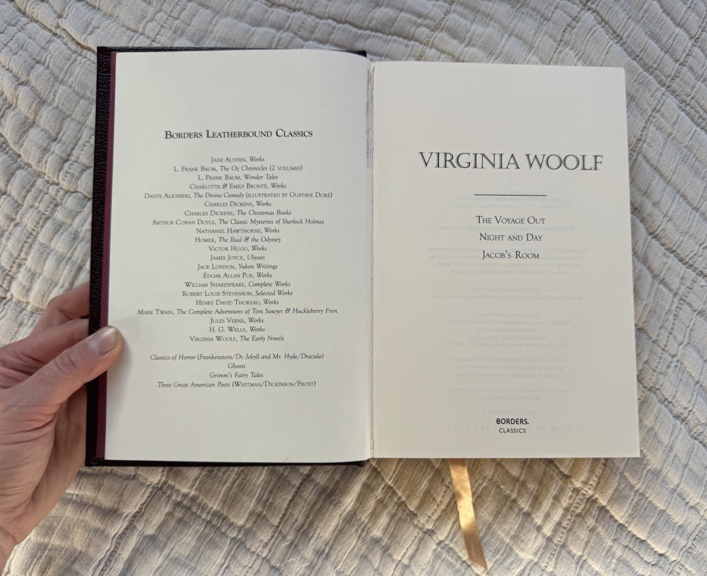 Virginia Woolf The Early Novels Collector’s Edition Leatherbound Borders Classi…