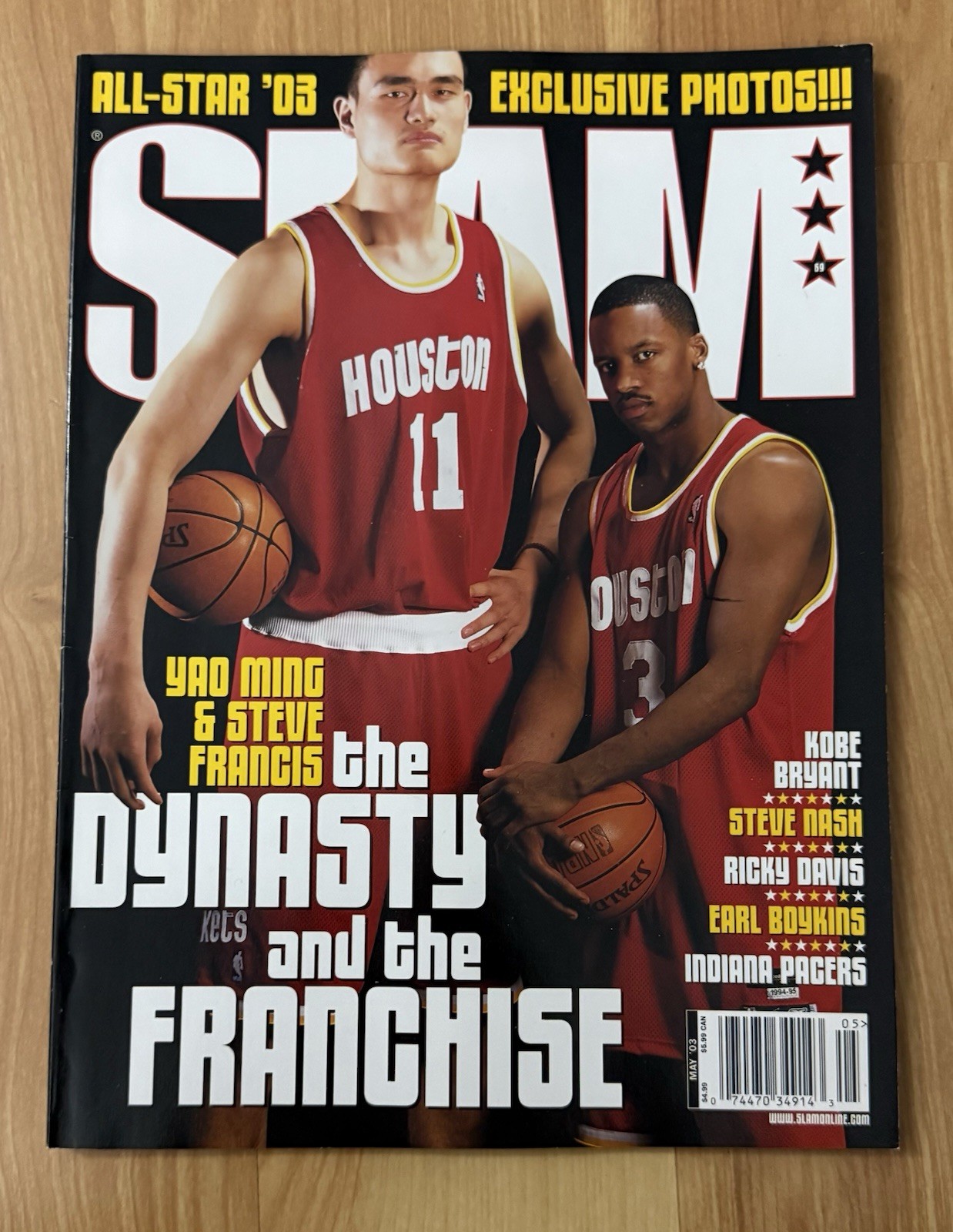 USED-SLAM Magazine #69 1.2 Billion Served – May 2003 Yao Ming & Steve Francis 2