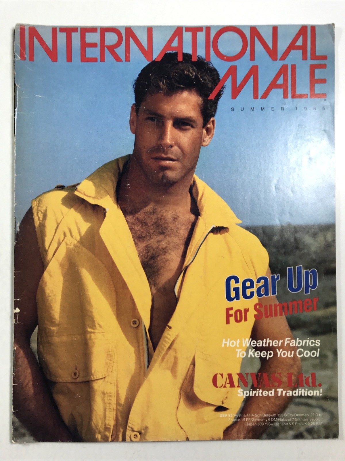 INTERNATIONAL MALE catalog Summer 1985- Gay Interest-Men’s Fashion Kevin Haak