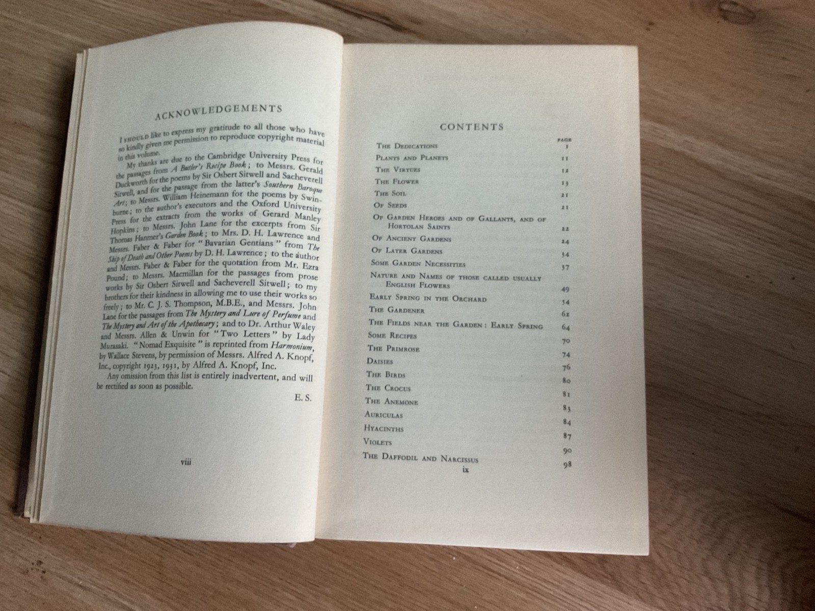The Book of Flowers Edith Sitwell Rare Vintage First Edition Book 1952 HB