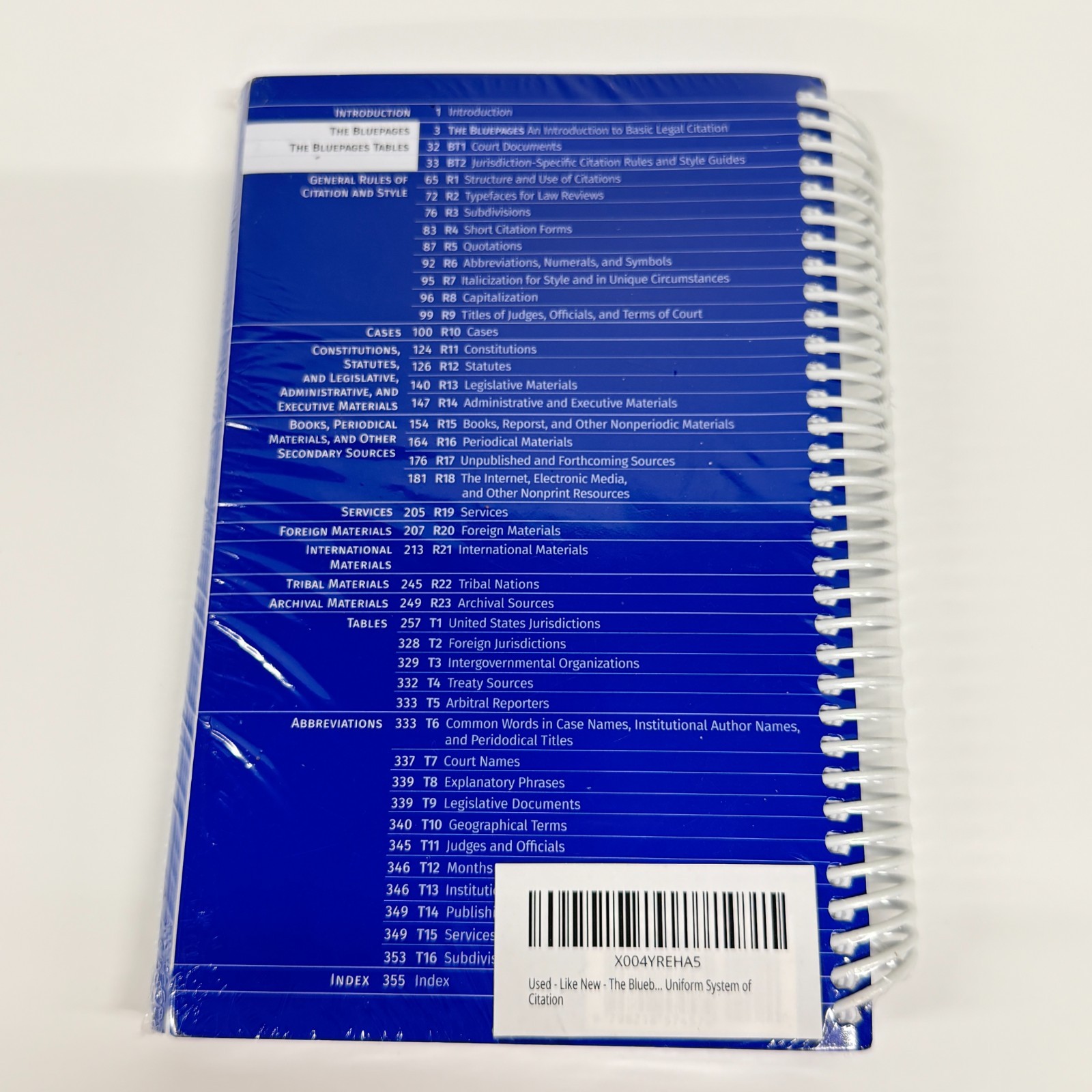 The Bluebook: A Uniform System of Citation (22nd ed) Sealed/Brand New