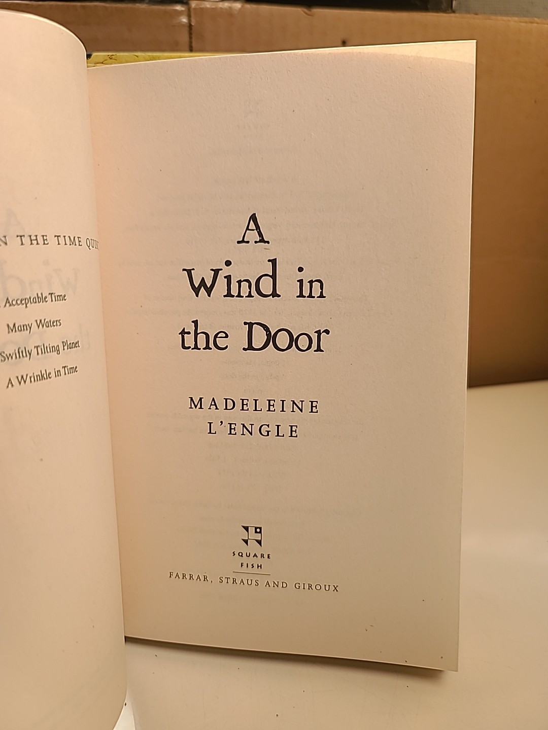 A Wrinkle in Time Madeleine L’Engle Square Fish 2007 13th Printing PB