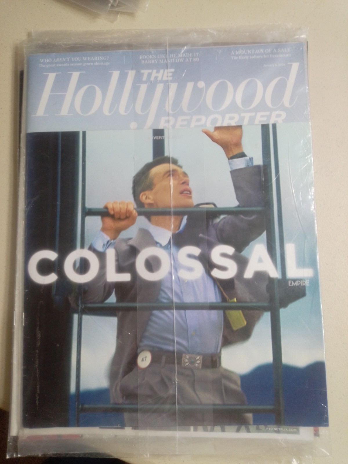 New Sealed The Hollywood Reporter Magazine 2024 January 4 Colossal