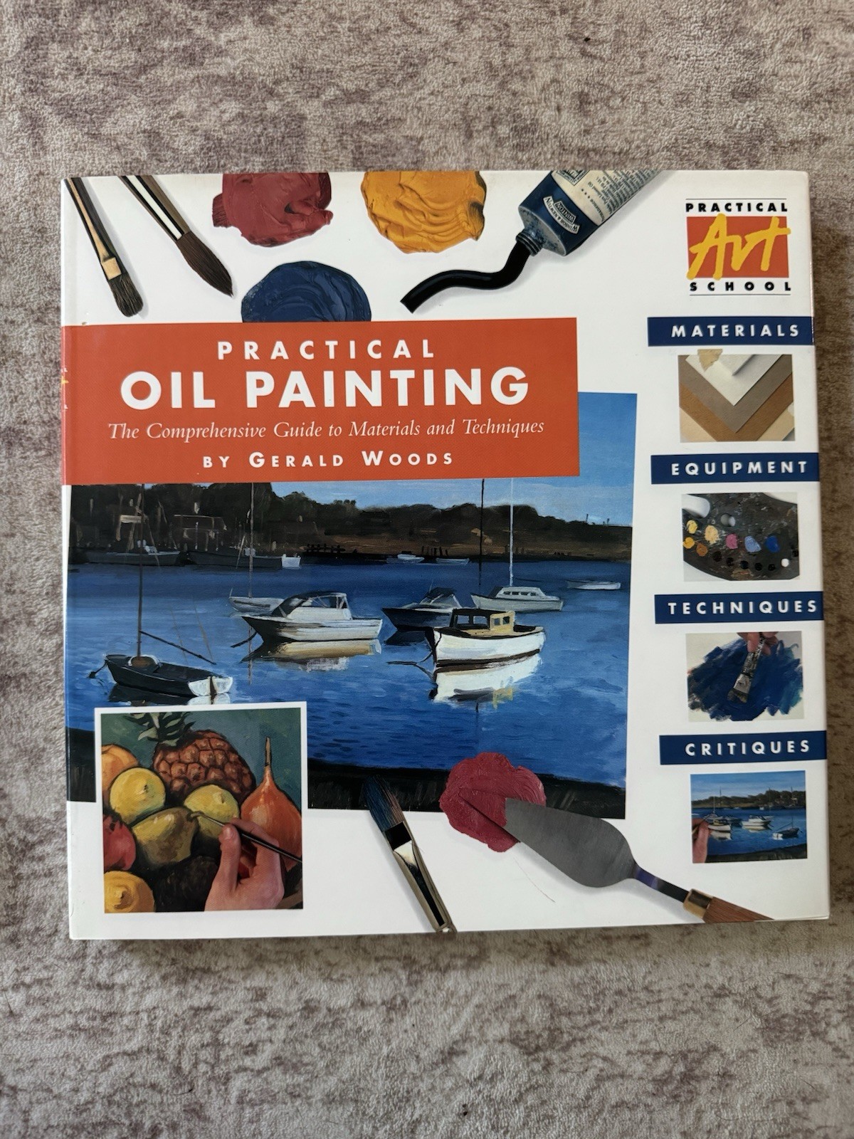 Practical Art School 4 Book Lot Gerald Woods Oil Watercolor Pastels Drawing HC