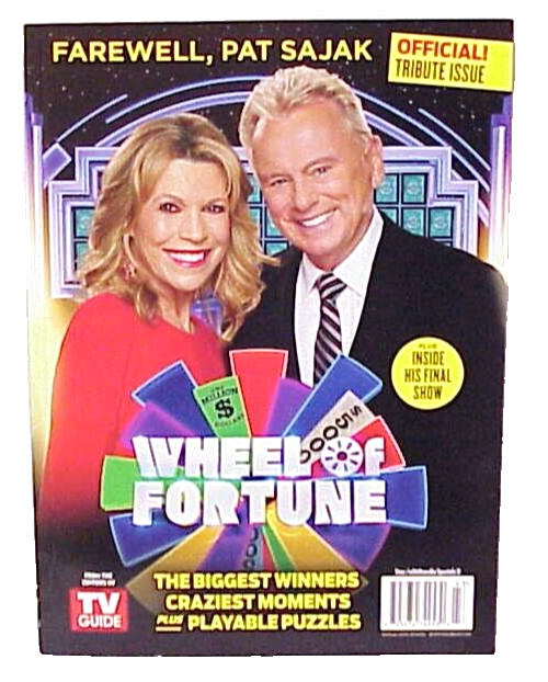WHEEL OF FORTUNE FAREWELL, PAT SAJAK MAGAZINE OFFICIAL! TRIBUTE ISSUE A360 MEDIA