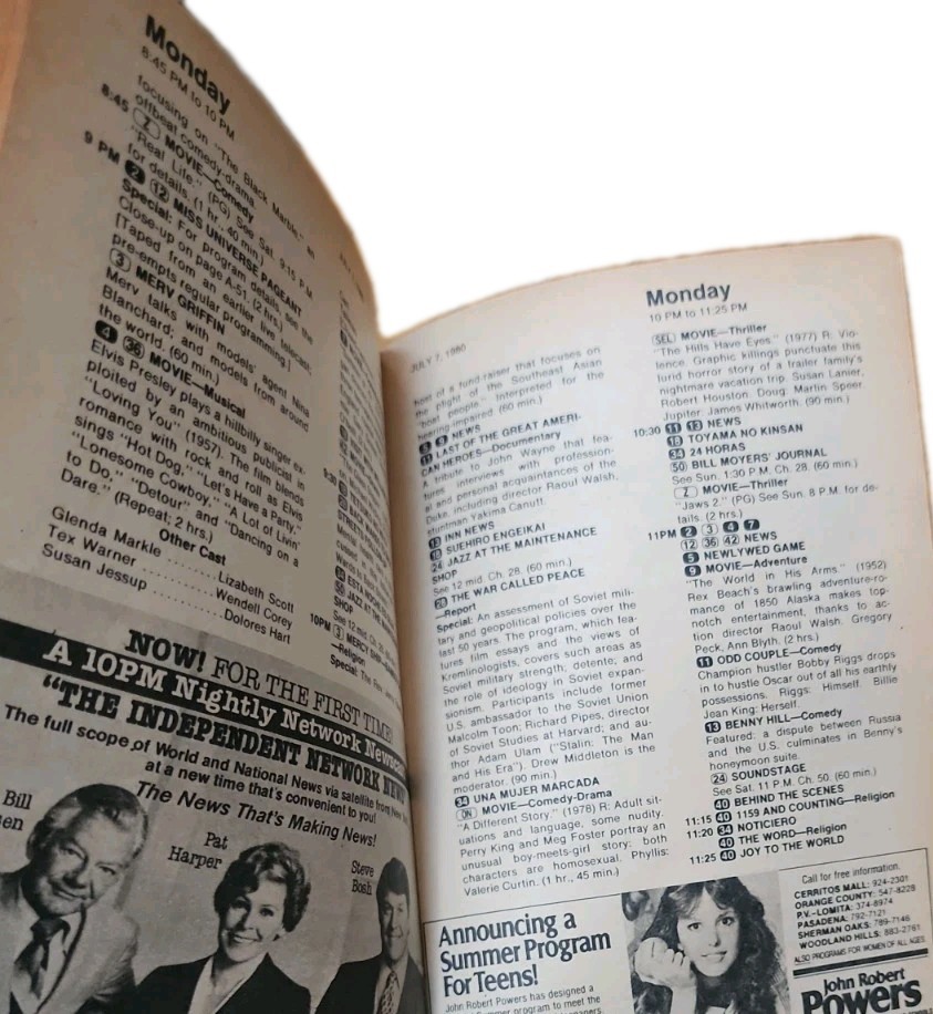 NEWSSTAND TV GUIDE Michael Landon & Little House L.A. & Atlanta No Labels ’80s