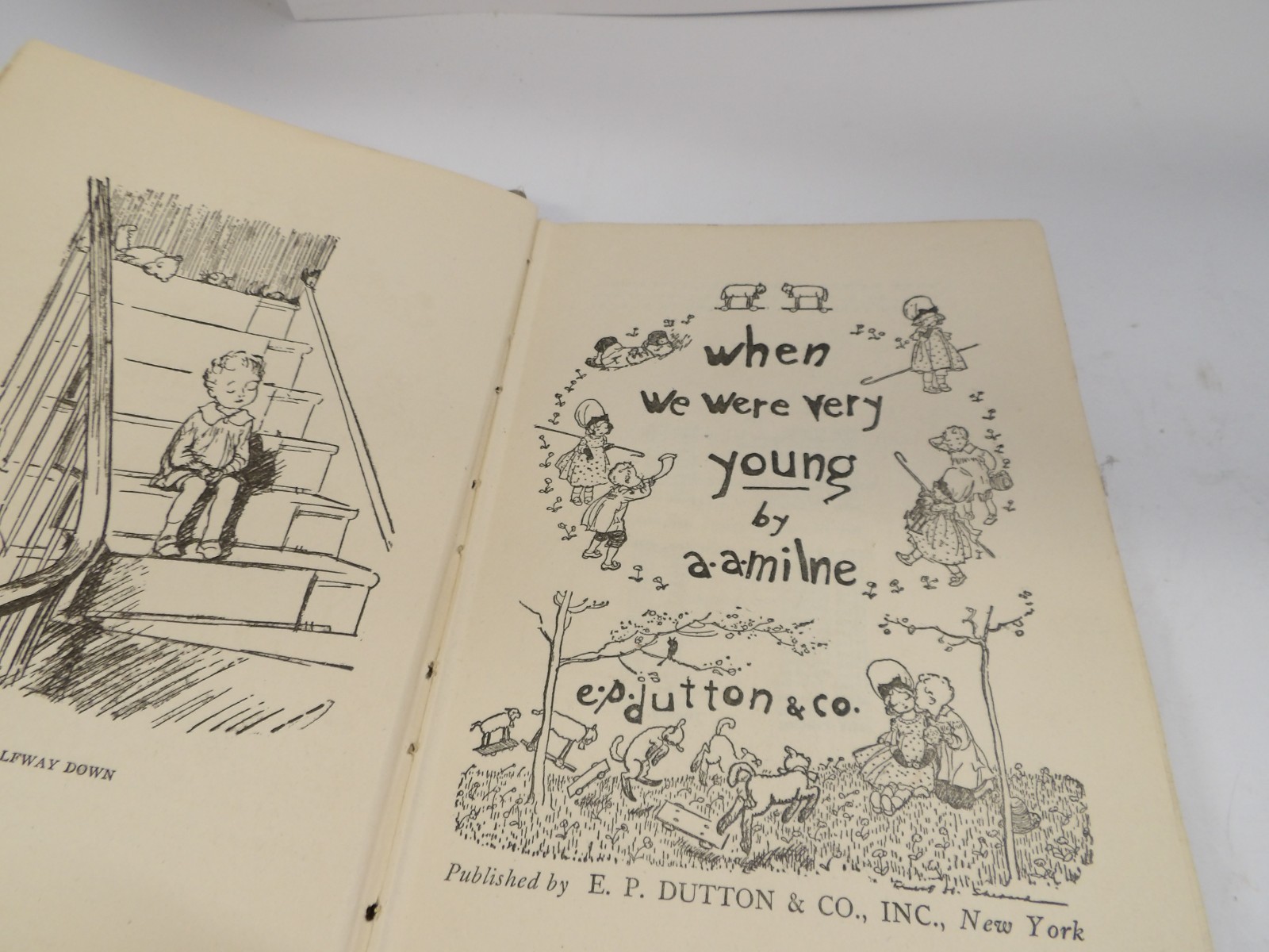 «When We Were Very Young» by A.A. Milne 1945 235th Edition Hardcover Vintage
