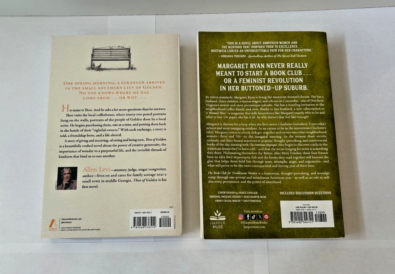 Theo of Golden, Home, The Cellist of Sarajevo, Book Club for Troublesome Women