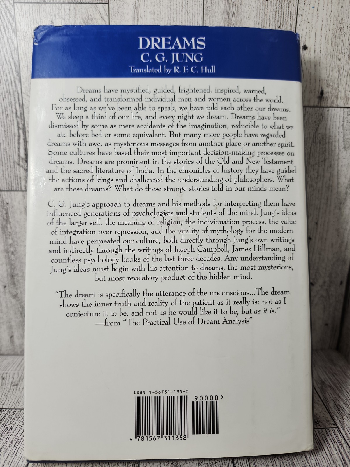 Dreams – Hardcover By Jung, Carl Gustav – GOOD