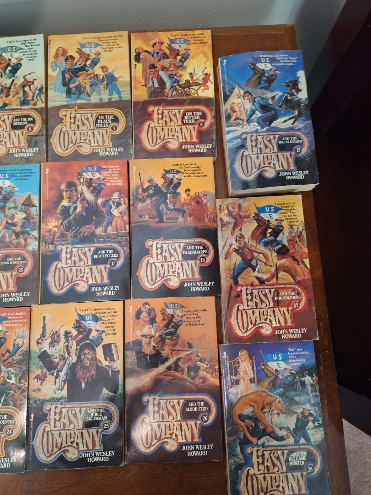 Lot of 28 Easy Company Western Paperback Books John Wesley Howard Jove Edition