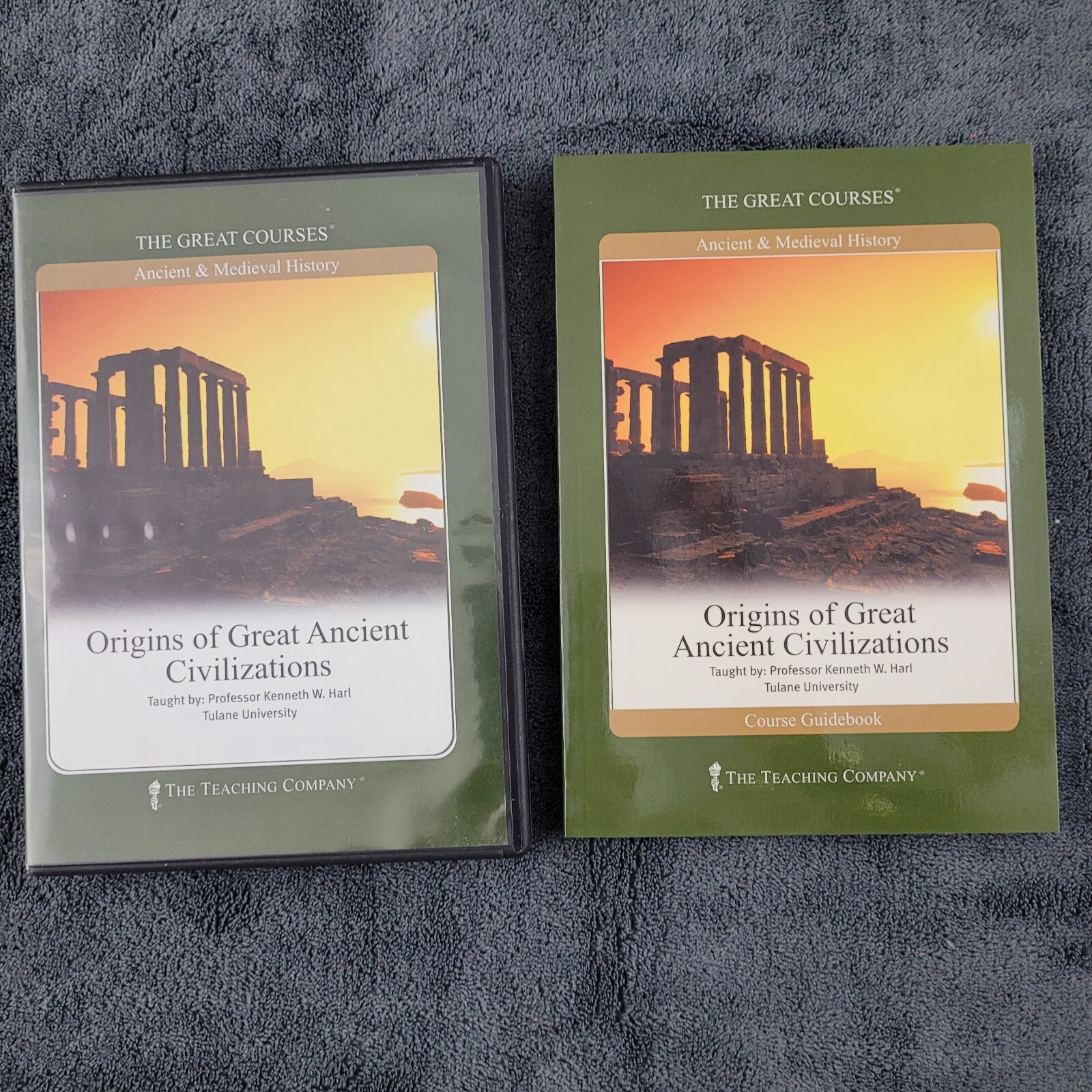 The Great Courses Origins of Great Ancient Civilizations Kenneth Hart 2 DVD Book