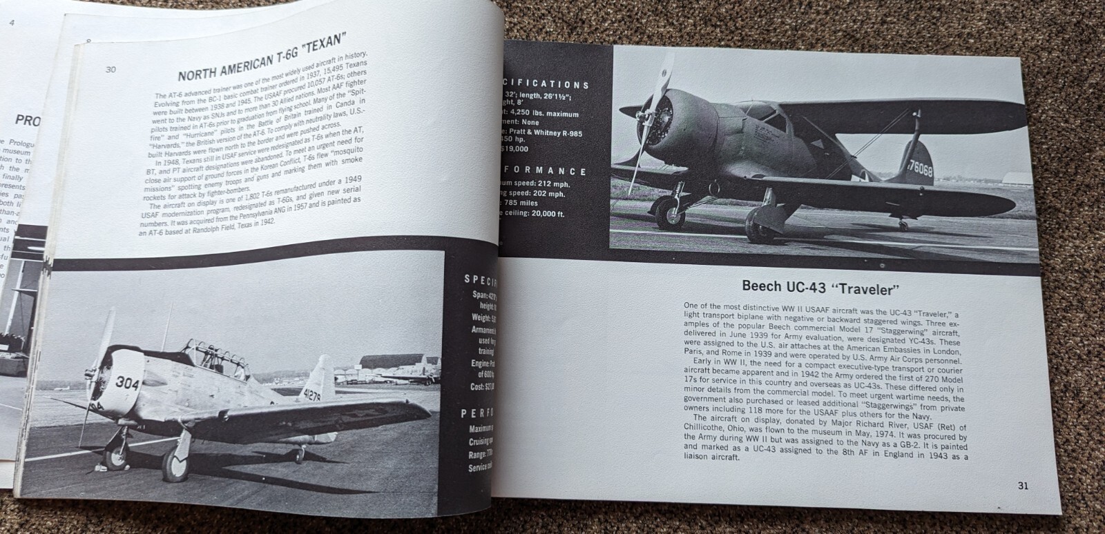 United States Air Force Museum Souvenir & Wright-Patterson AFB Military 1970’s