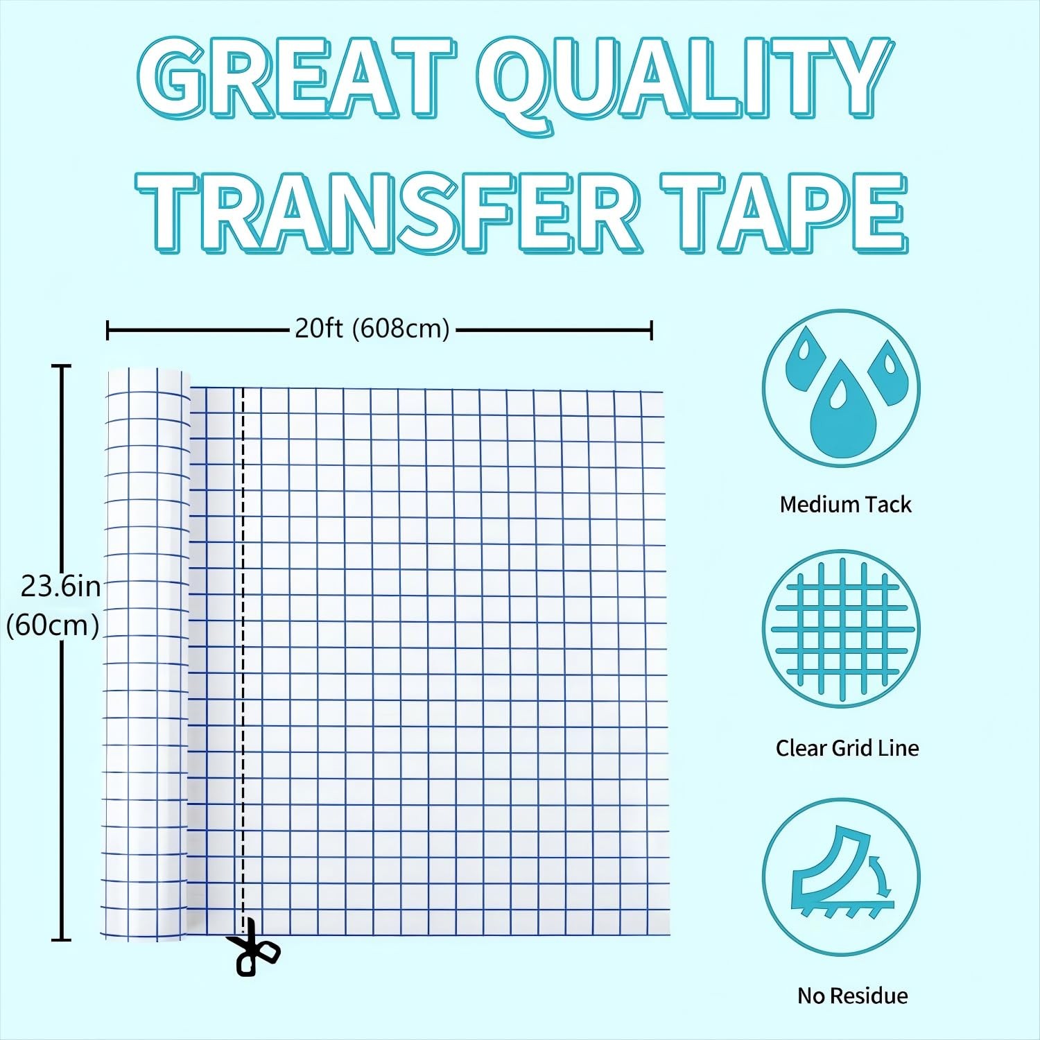 Clear Contact Paper Roll, 23.6in x 236L Self-Adhesive Vinyl Covering Peel and…
