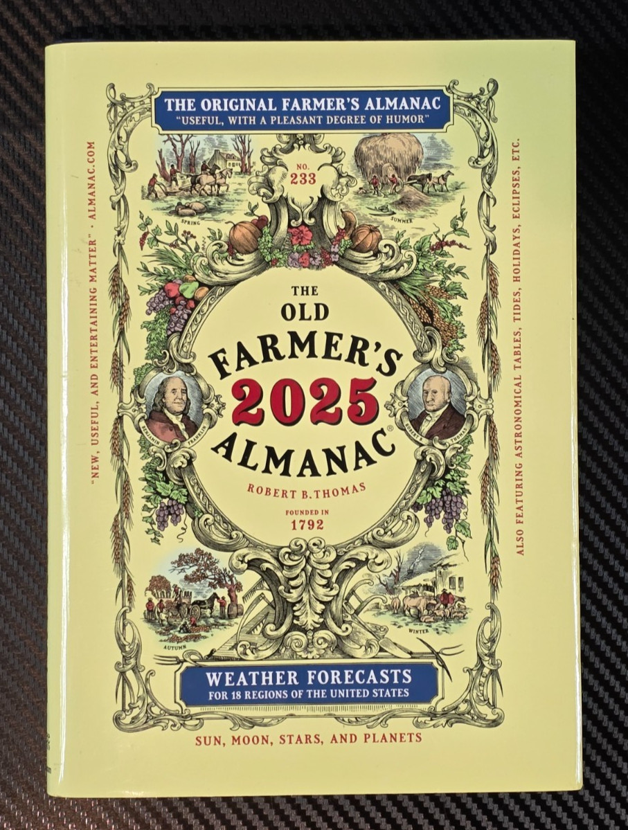 The 2025 Old Farmers Almanac Robert B Thomas 233rd Anniversary
