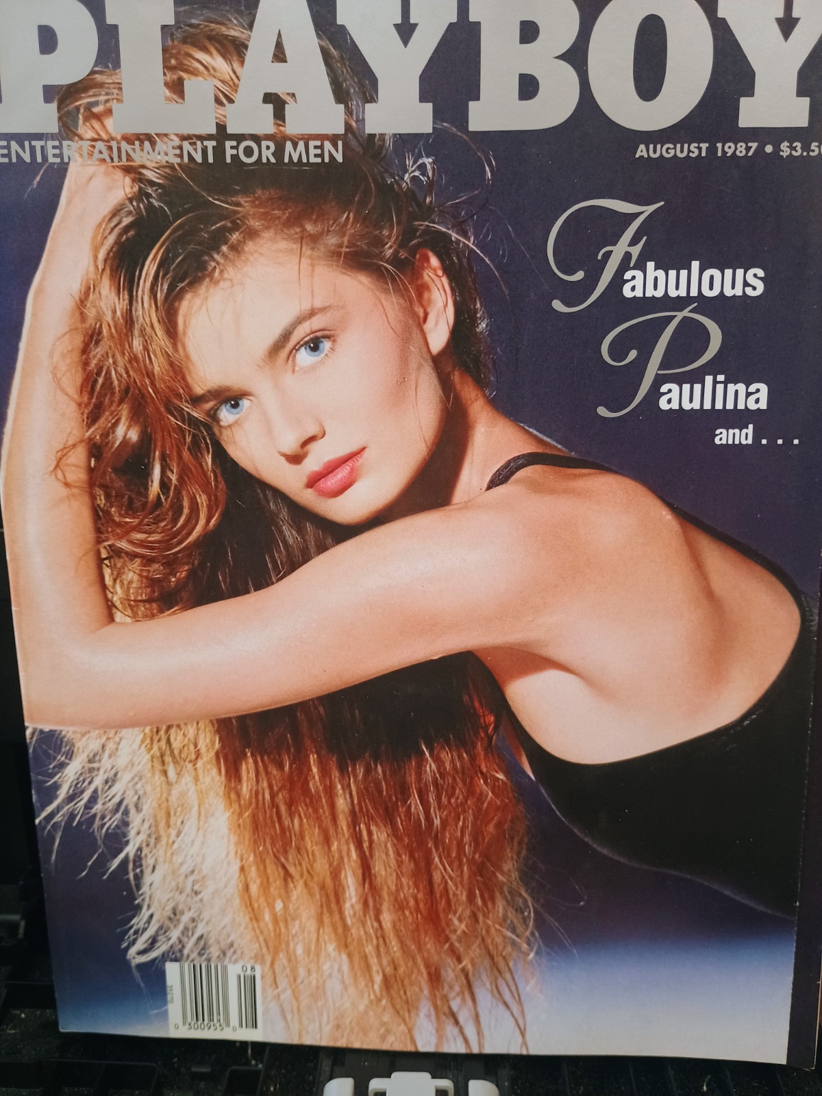 PLAYBOY MAGAZINE August 1987 w SHARRY KONOPSKI Paulina Porizkova DAVID LEE ROTH