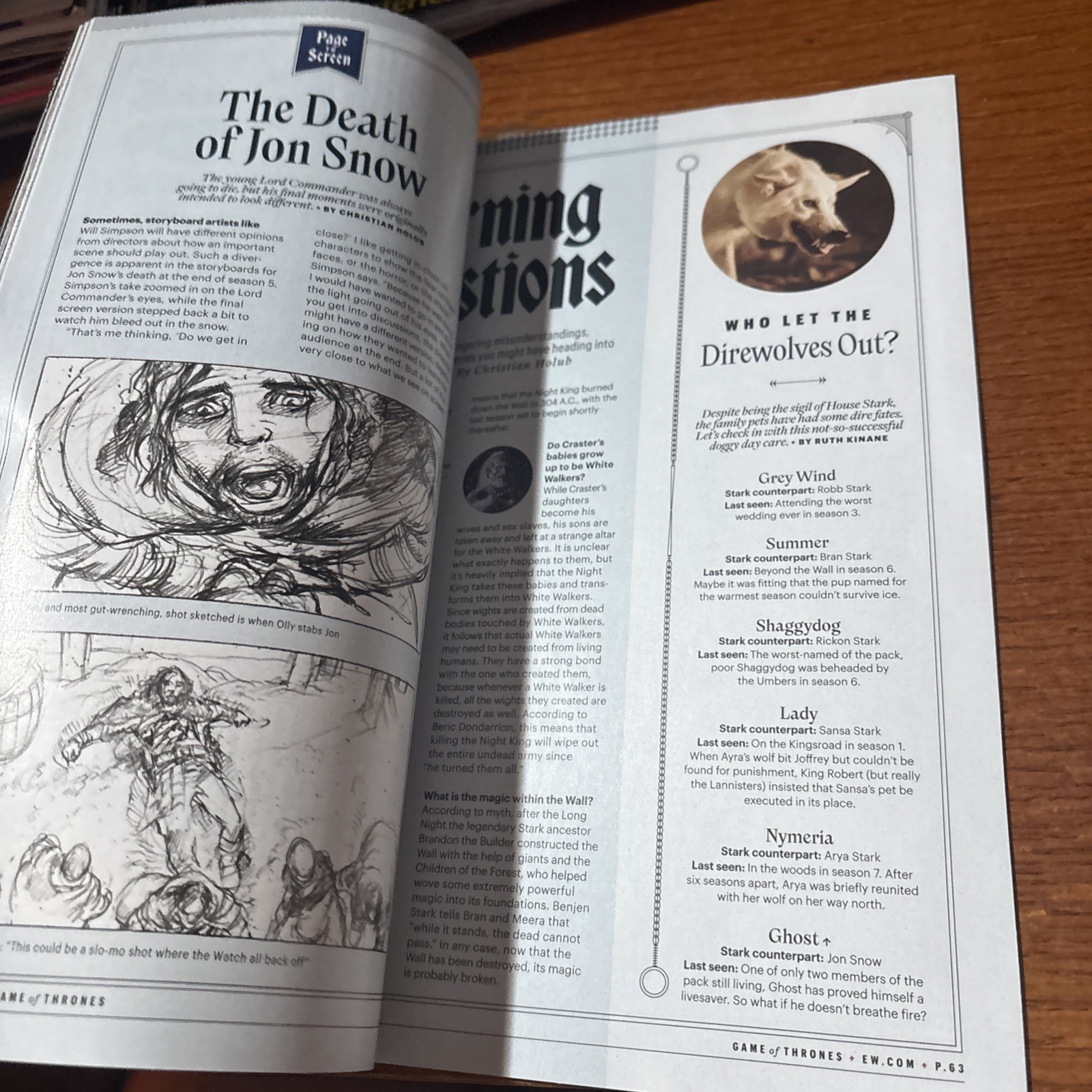 VTG 2019 Entertainment Weekly: Special Collector’s Double Issue Game of Thrones