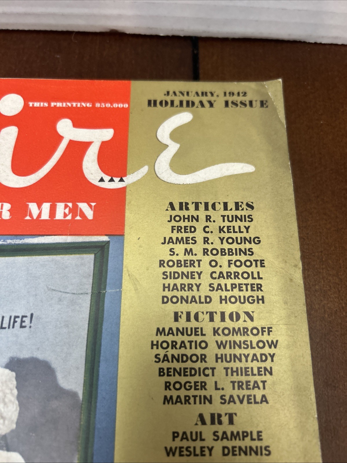 ESQUIRE MAGAZINE JANUARY 1942 – VARGA PINUPS – GREAT ADS – GREAT ART