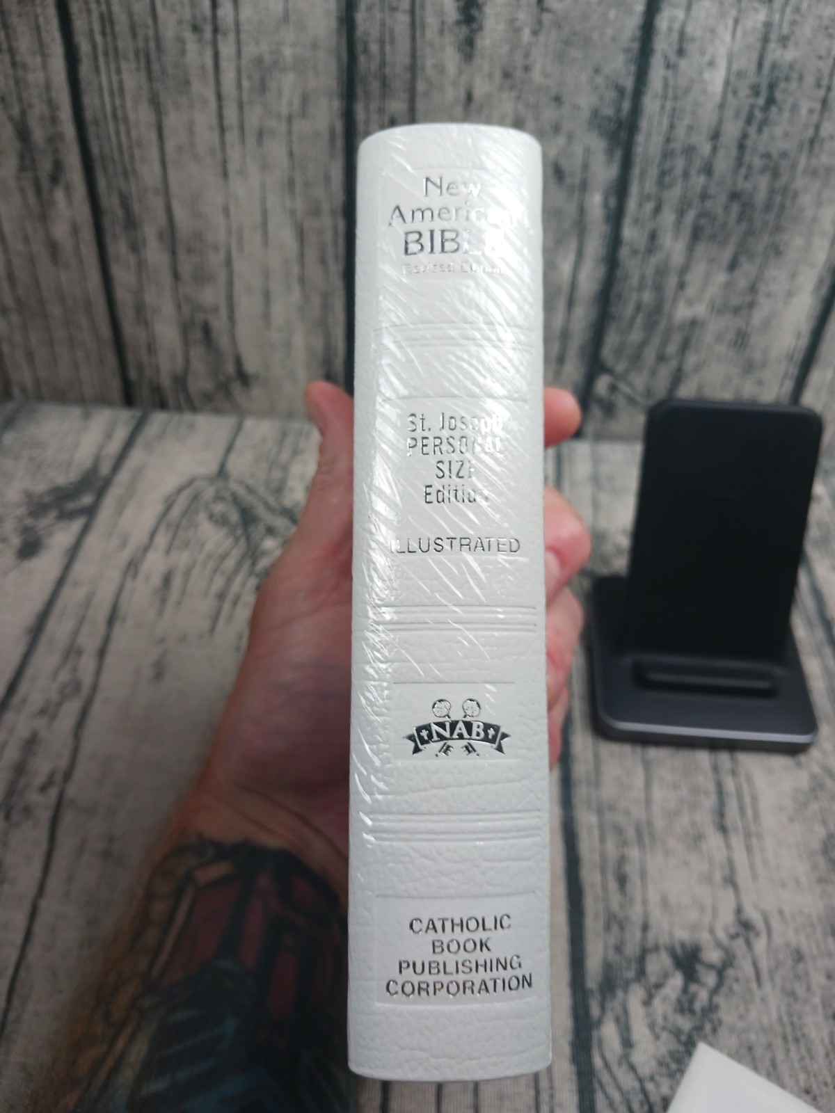 St. Joseph New American Bible Revised Edition (#510/13W) White Leather – New