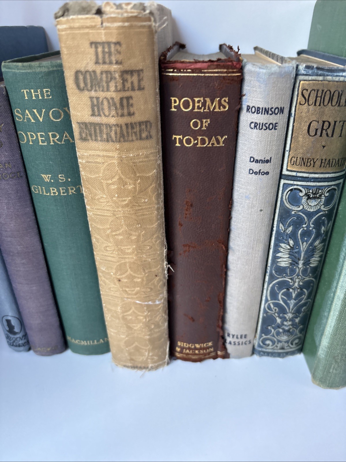 Collection of Old Books for Decoration 30cm shelf space Max Height 24cm