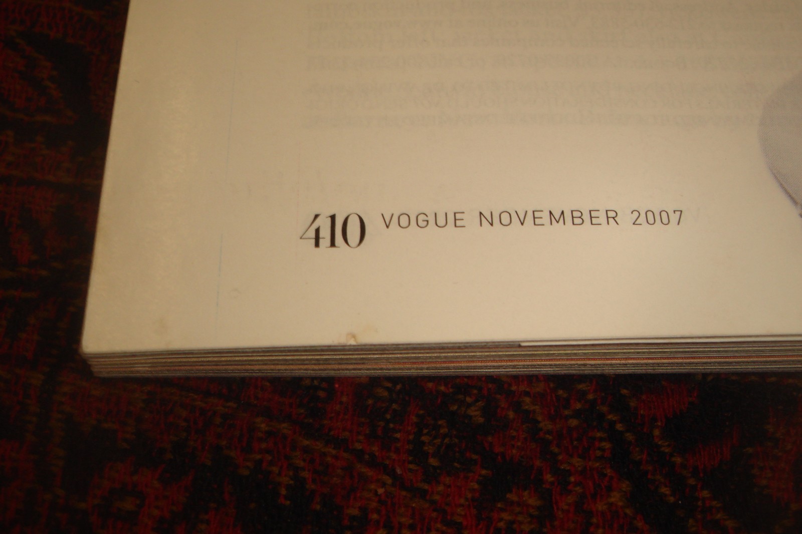 VOGUE NOVEMBER 2007 – JENNIFER CONNELLY – fashion photography, great ads 412 PGS