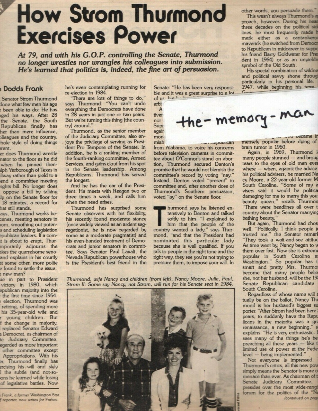 Family Weekly January 31 1982 Strom Thurmond Investment Tips Hall and Oates