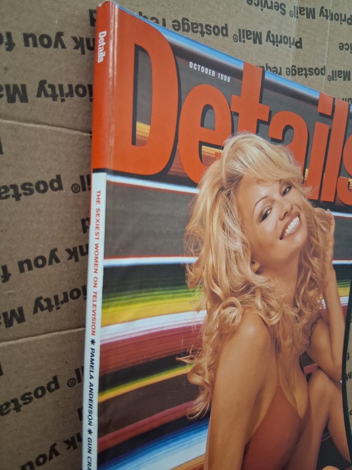 Details Magazine October 1998 Pamela Anderson Really Good Condition