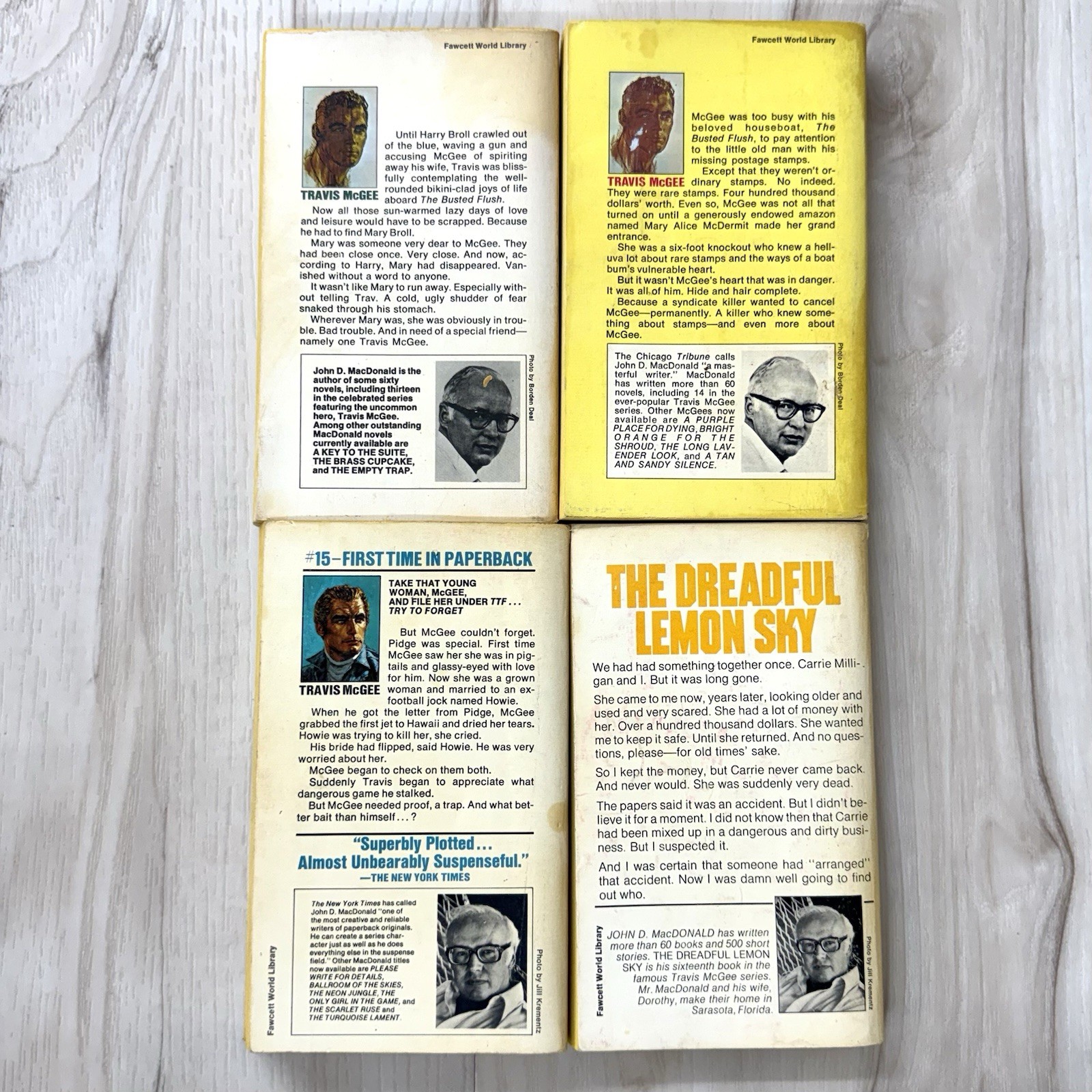 VTG Lot 36 John D MacDonald Paperback 20-Book Travis McGee Series Fiction Novels