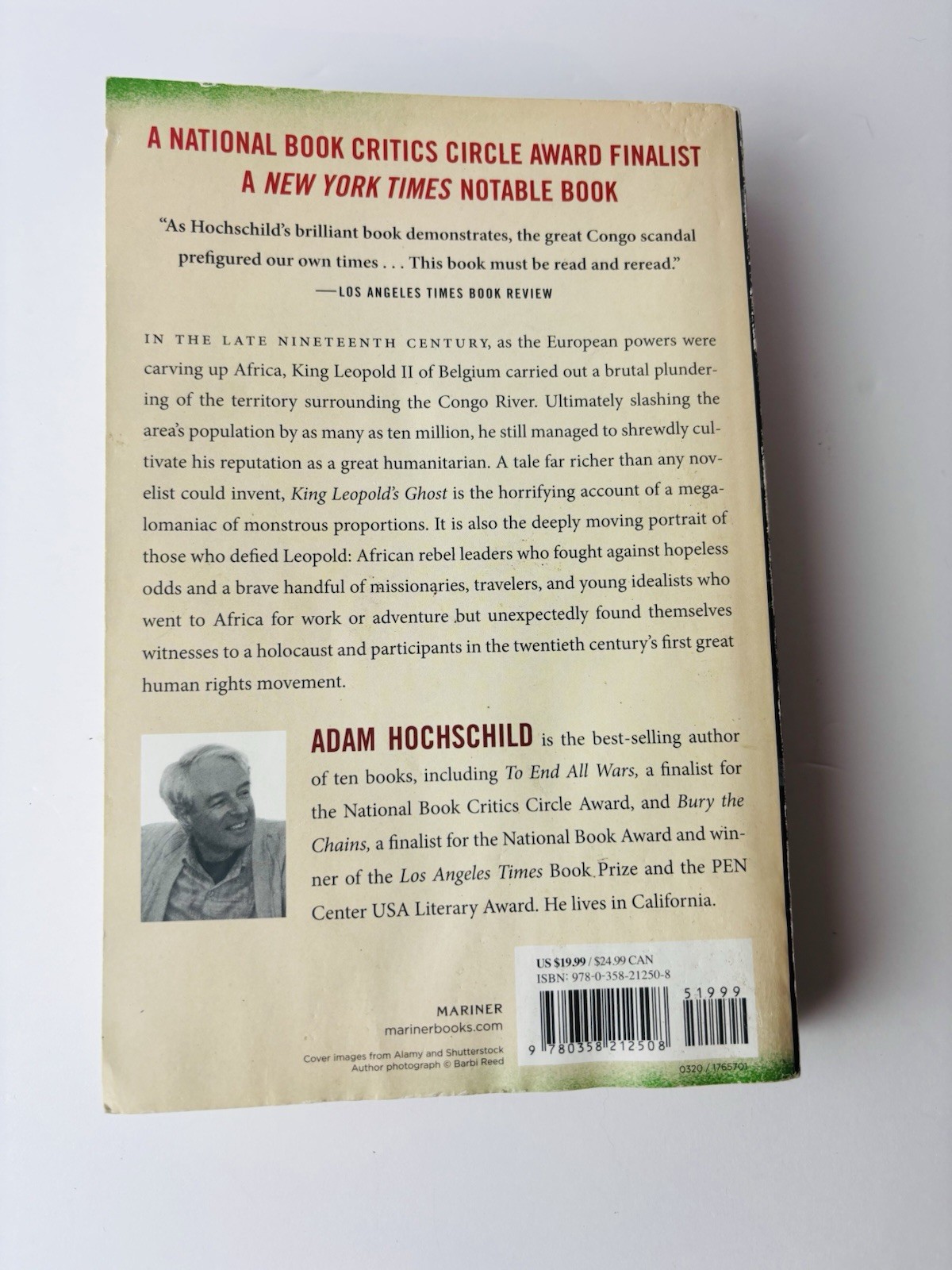 King Leopold’s Ghost, 25th Anniversary Edition, By Adam Hochschild