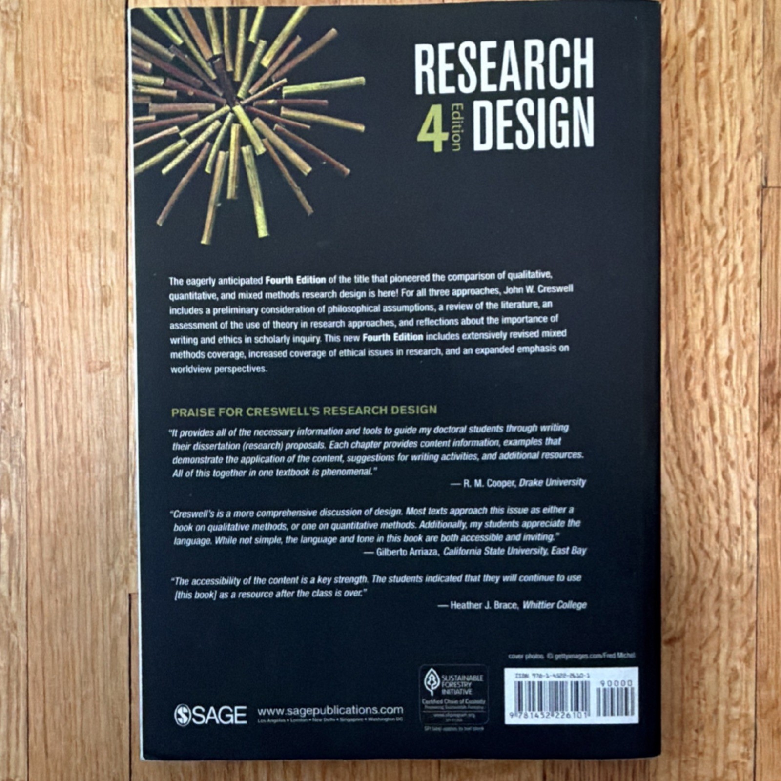 SAGE Publications Research Design 4th Edition John W. Creswell Paperback Book