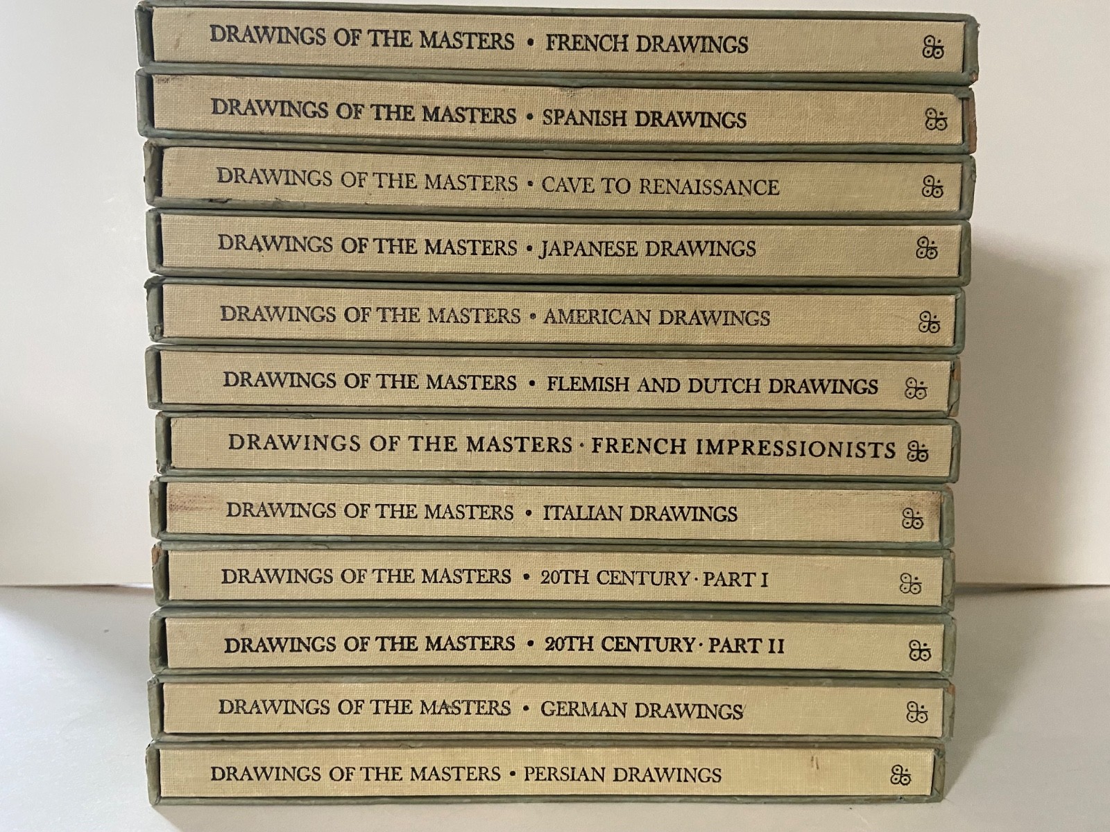 Drawings of the Masters Complete Set of 12 Hardcover Books in Slipcases 1960’s
