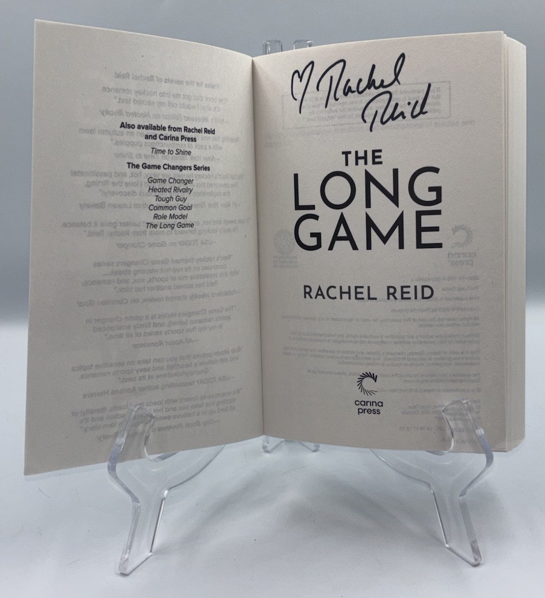 RACHEL REID LONG GAME SIGNED AUTOGRAPHED PAPERBACK BOOK HEATED RIVALRY HBO #1