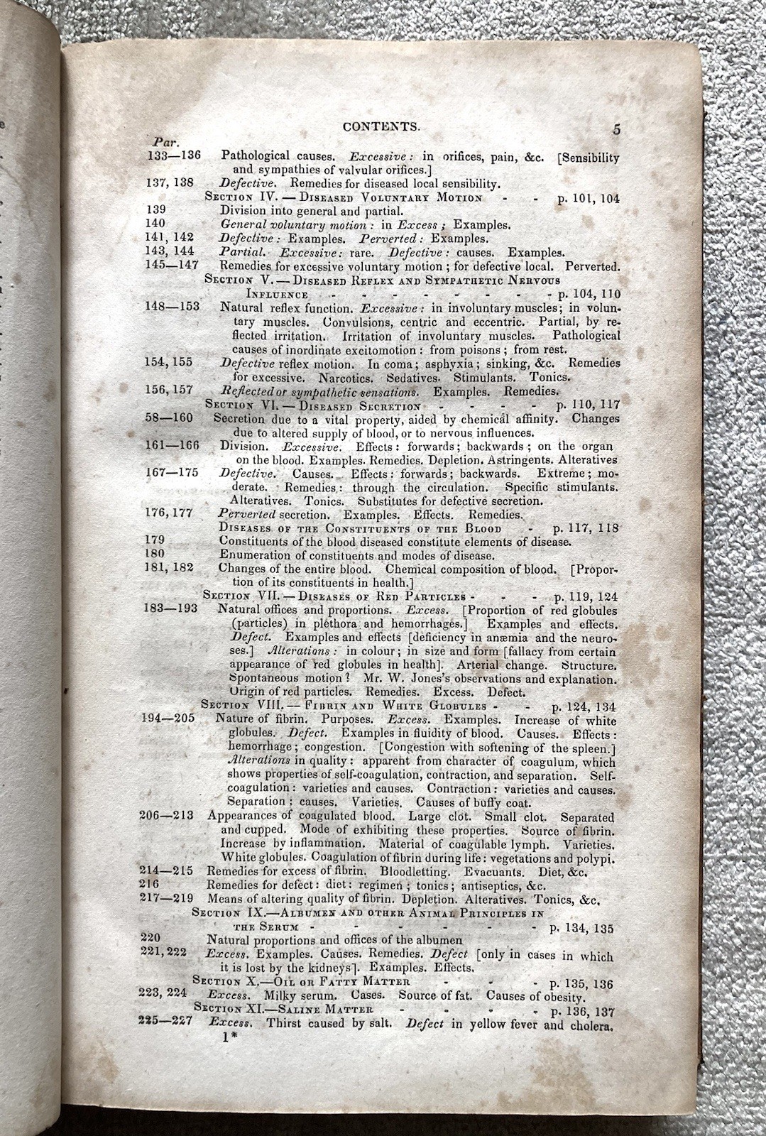 Antique, Principles Of Medicine, 1844, C. Williams MD, Pathology, Therapeutics