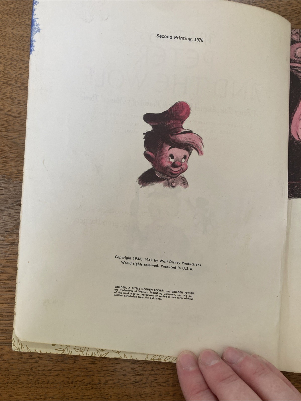 Walt Disney’s Peter & The Wolf Vintage Children’s Little Golden Book 1976