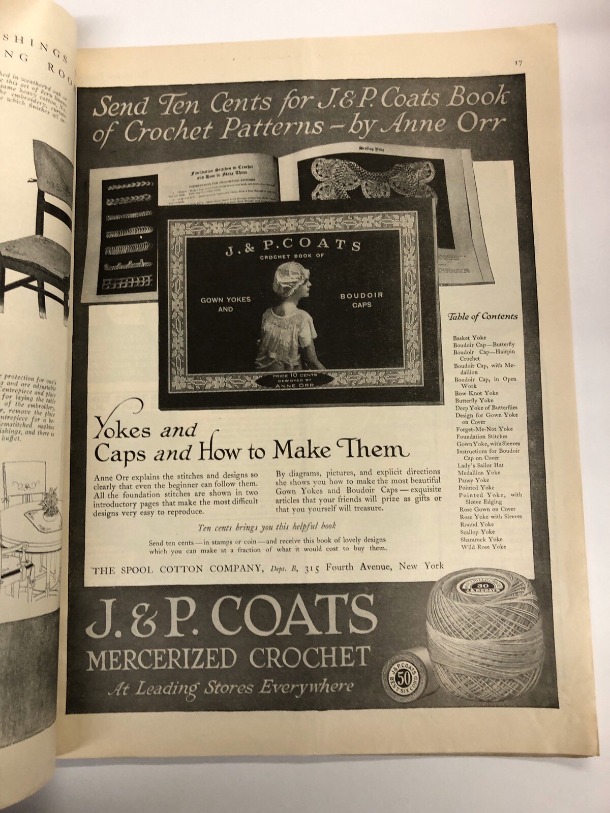 Modern Priscilla Magazine 1919 May Needlework Clothing Fashions Vintage Ads