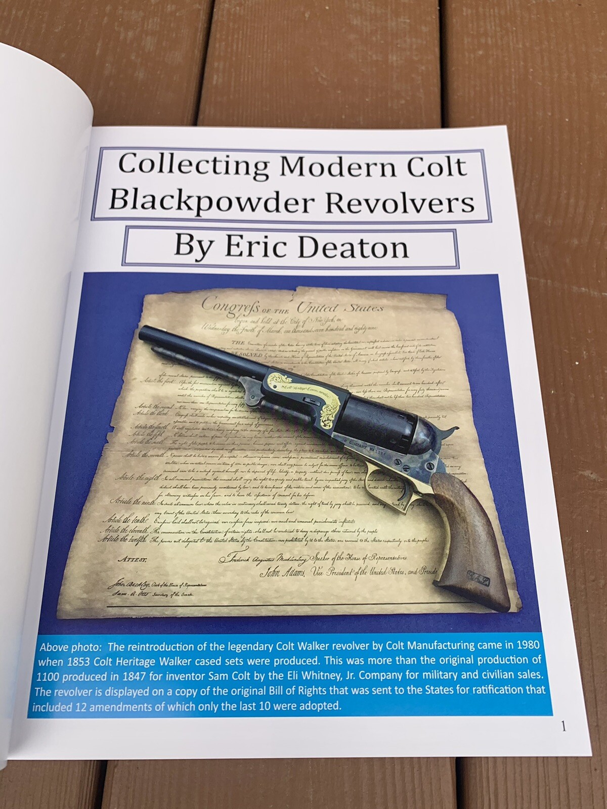 “Collecting Modern Colt Blackpowder Revolvers” book by Eric Deaton – 1st Edition