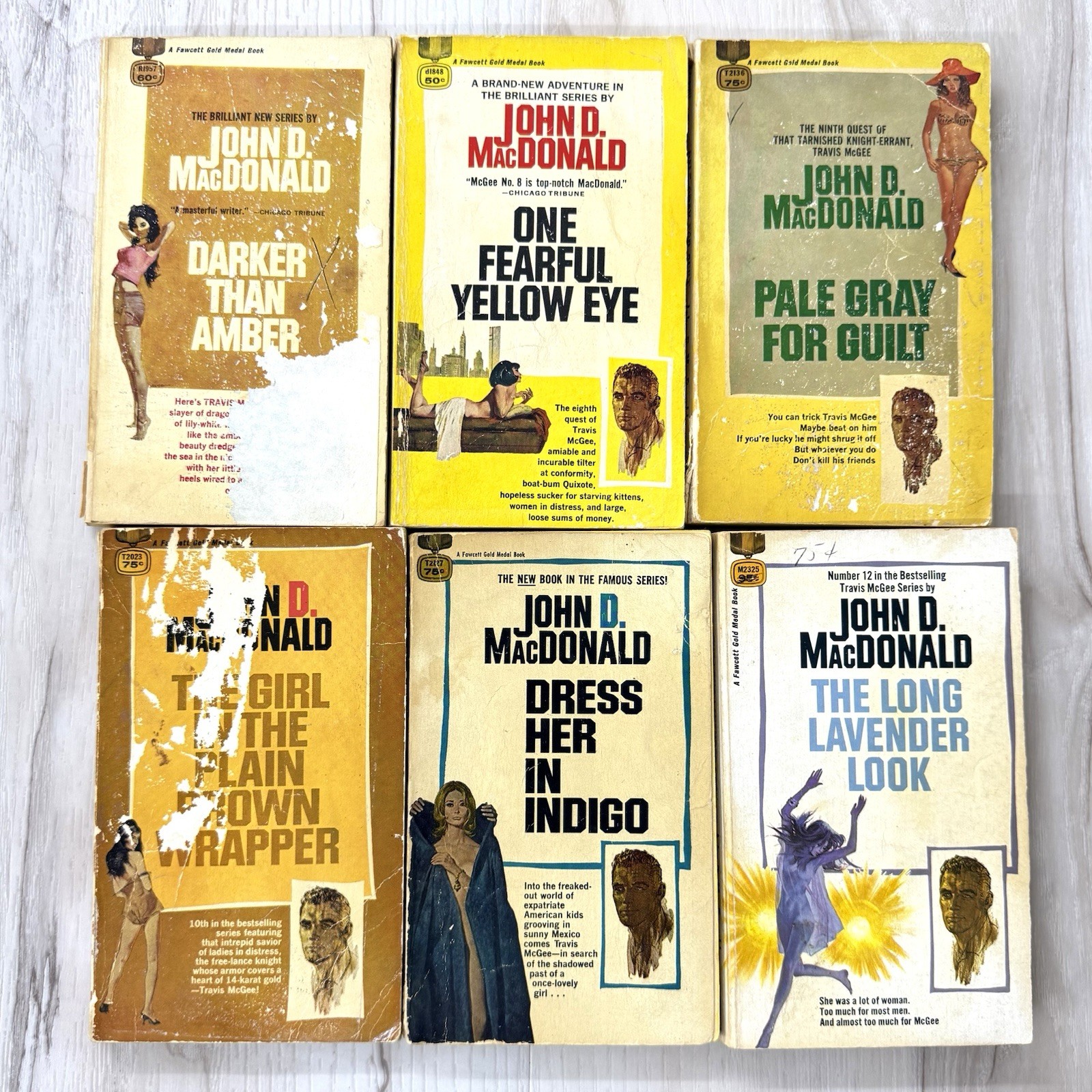 VTG Lot 36 John D MacDonald Paperback 20-Book Travis McGee Series Fiction Novels