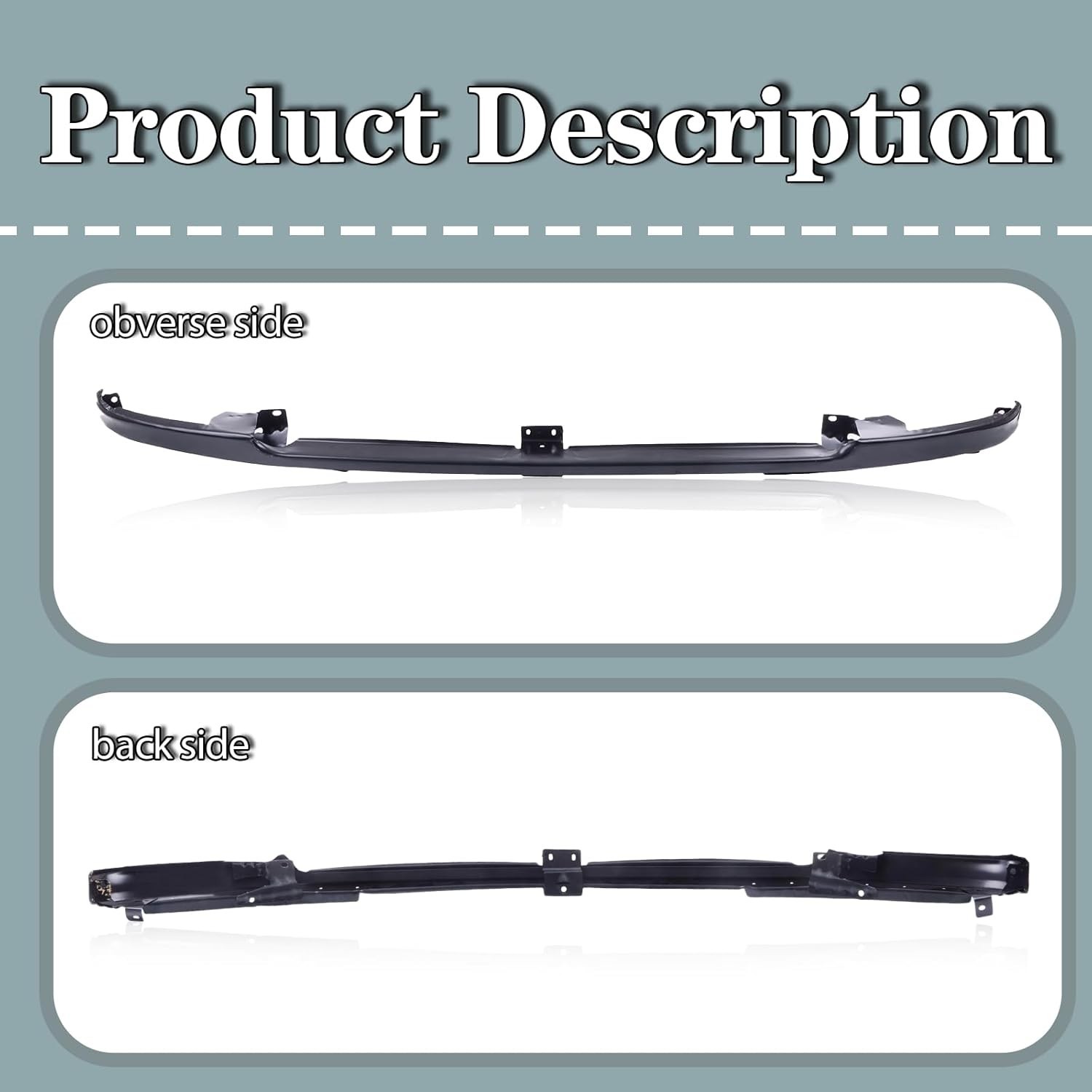 Front Bumper Filler for Ford 1992 F53 F59 1992-1996 Bronco 1992-1997 F-150 F-250