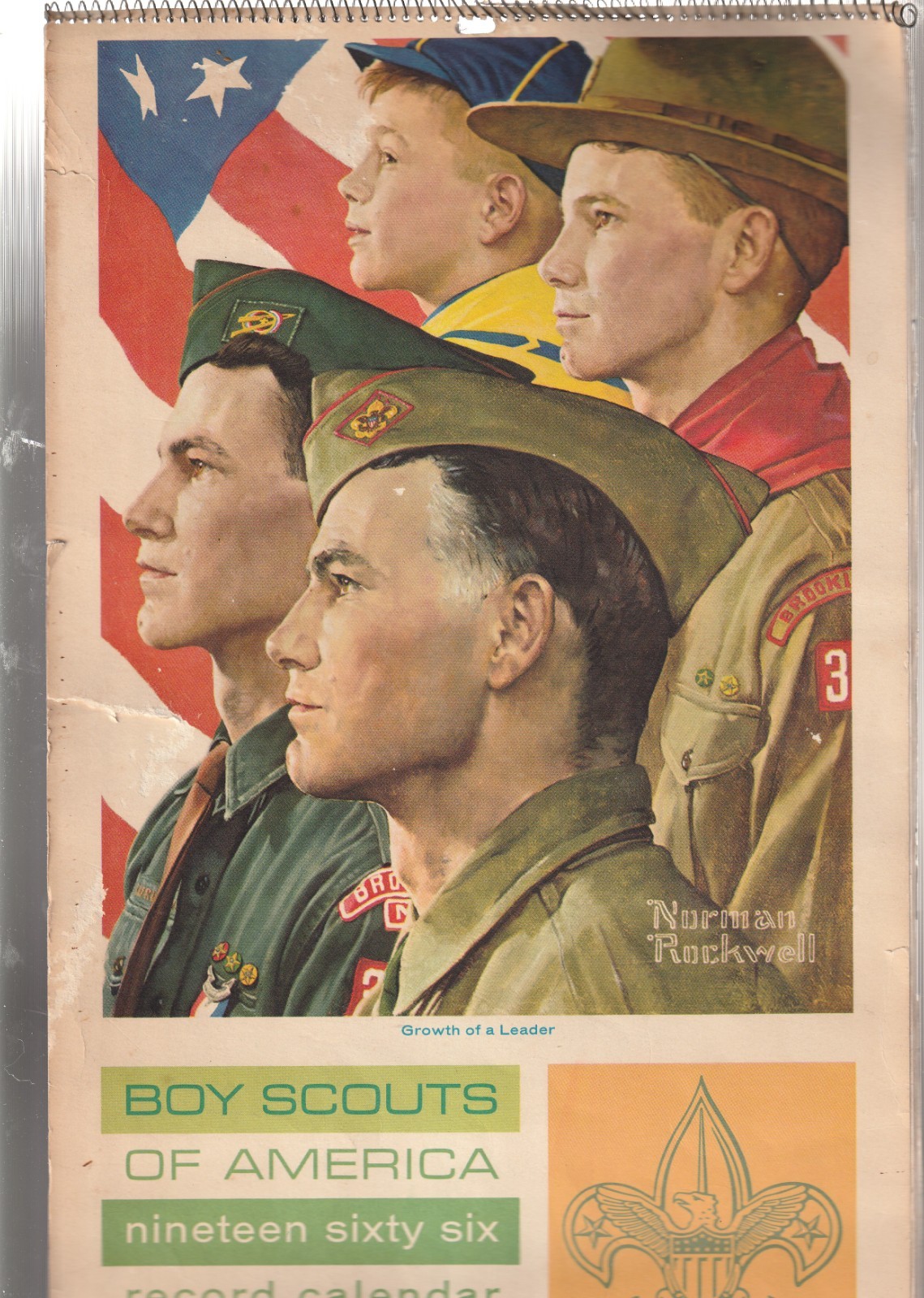 Boy Scouts of America Calendar 1966 T726