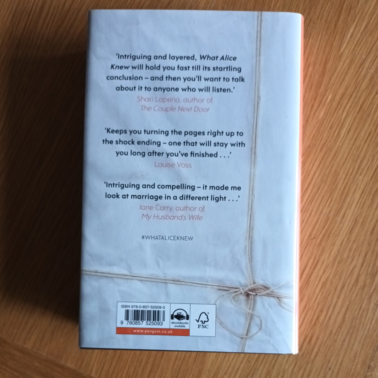 T A Cotterell – What Alice Knew Signed numbered limited 1st debut Crime