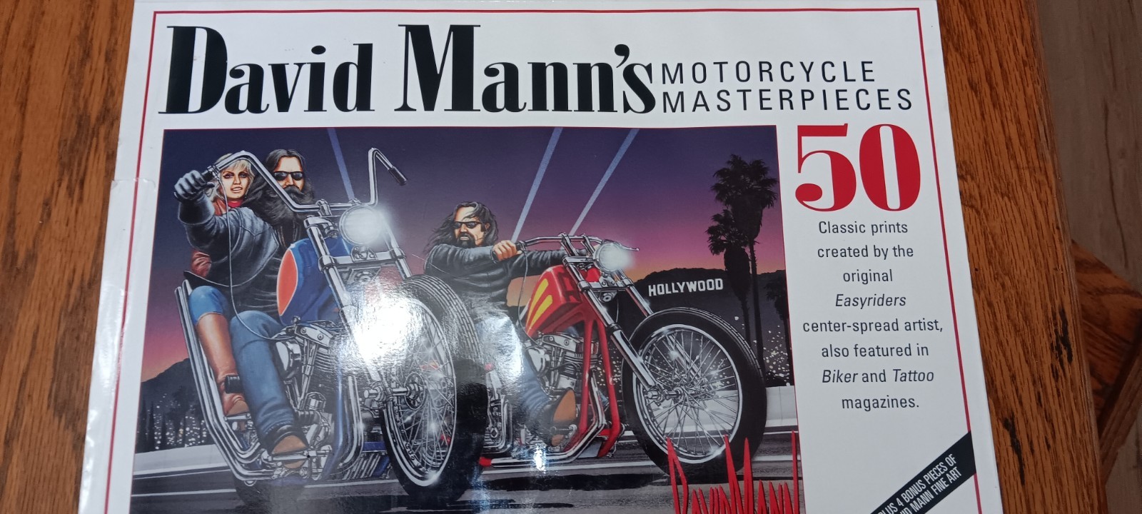David Manns 50 Motorcycle Masterpieces Limited Ed Book #1985 Hand Numbered