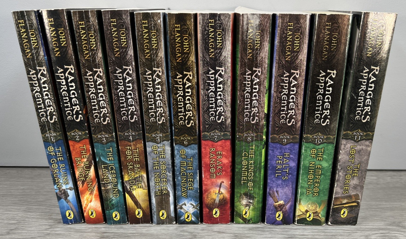 John Flanagan Ranger’s Apprentice Book Lot 1-11 Complete Fantasy Paperback – B