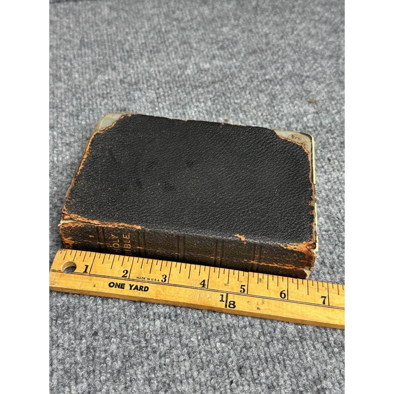 Antique 1920s Oxford KJV Holy Bible leather India paper Brevier 16mo pocket size