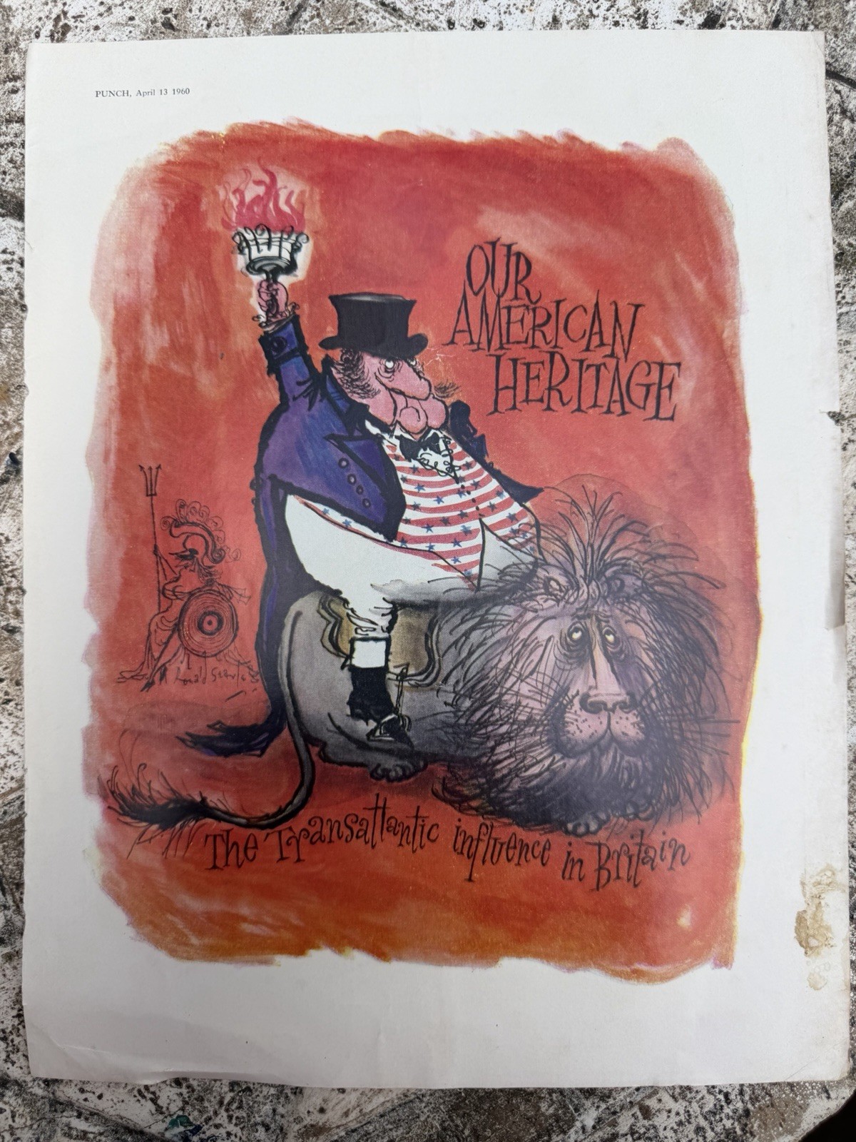 Punch Magazine Apr 13 1960 Humor Satire Illustrated Ronald Searle Britain