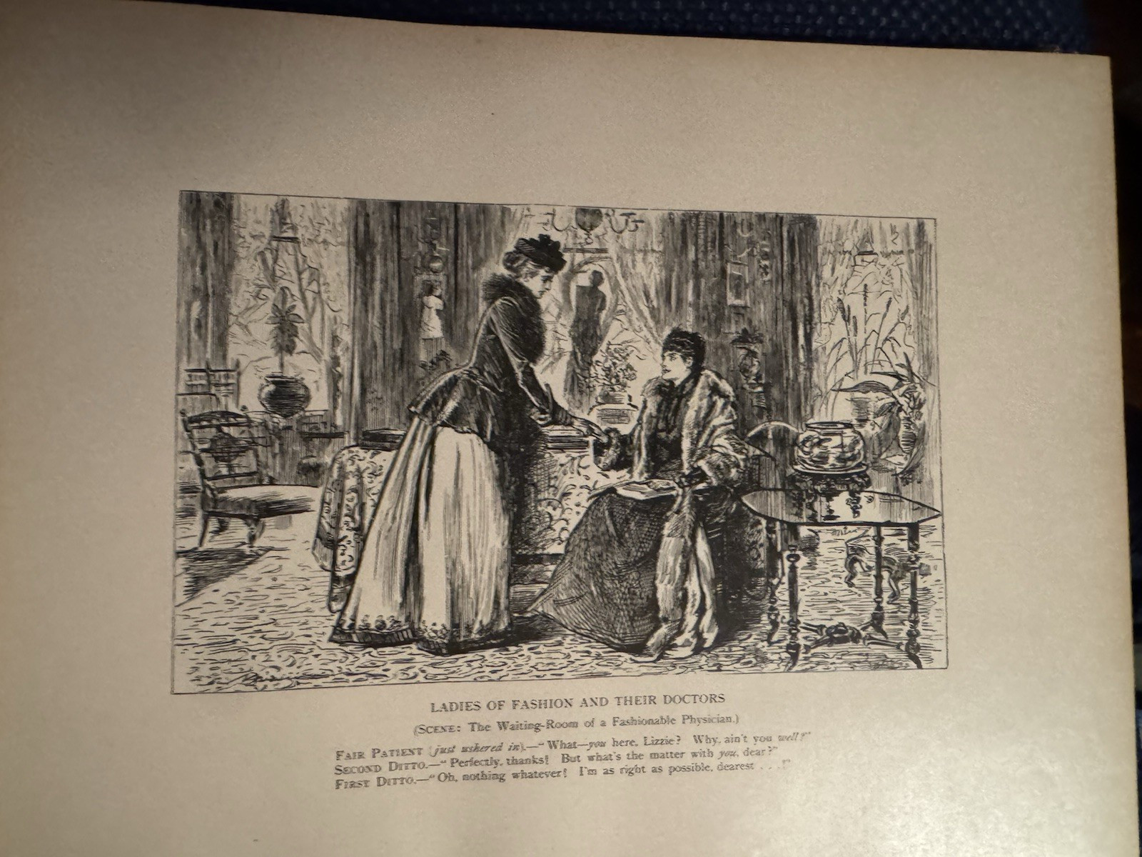 Antique Book-ART-«English Society» Sketches by George DuMaurier;1897; XL Piece