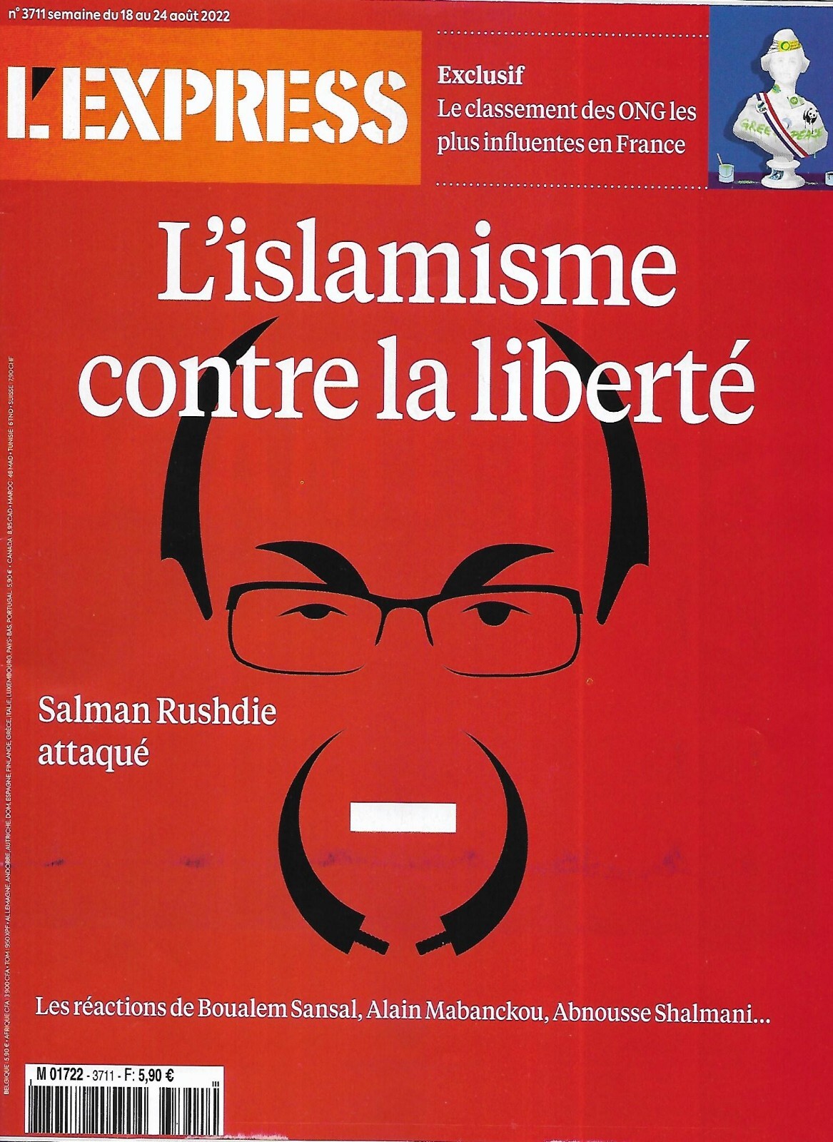 L’Express No 3711 18/08/68371.9oz ‘Islamism Against Liberty / Ong The +