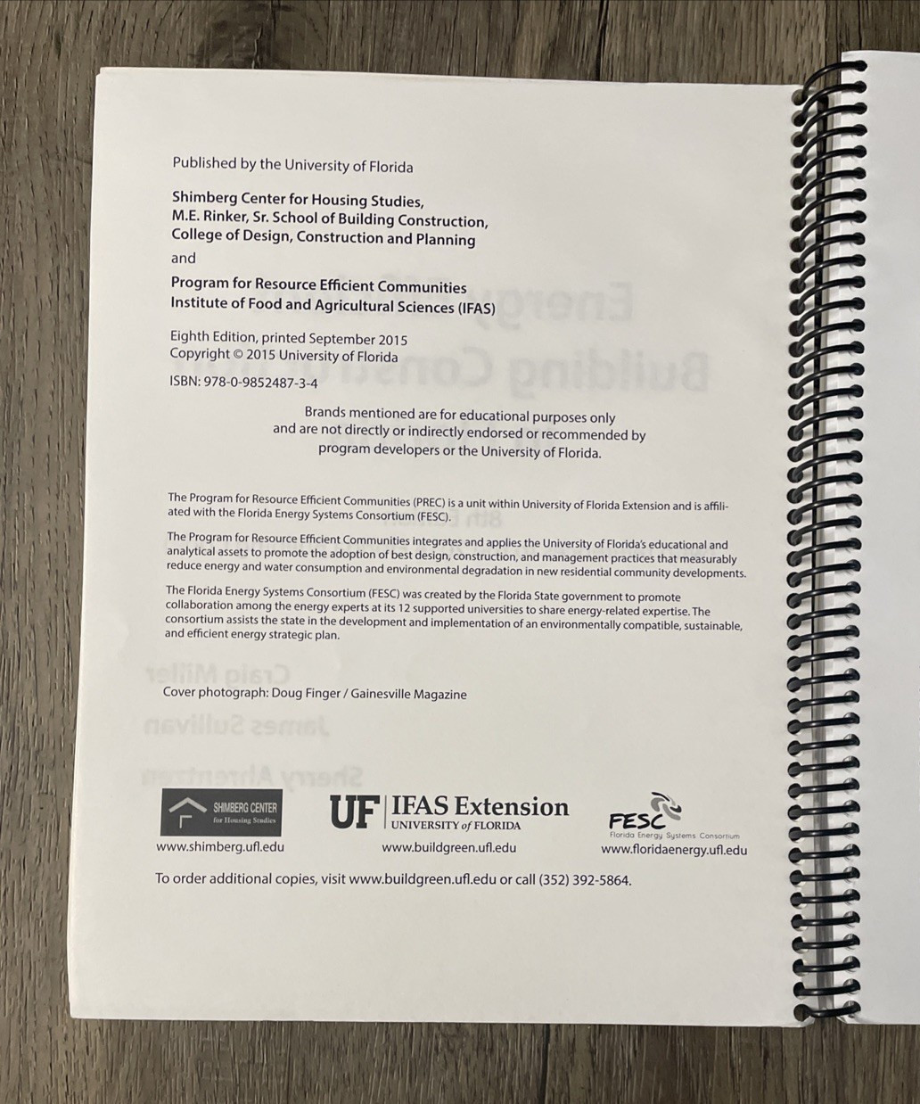 Energy Efficient Building Construction Florida 8th Edition 2015 Contractor Book