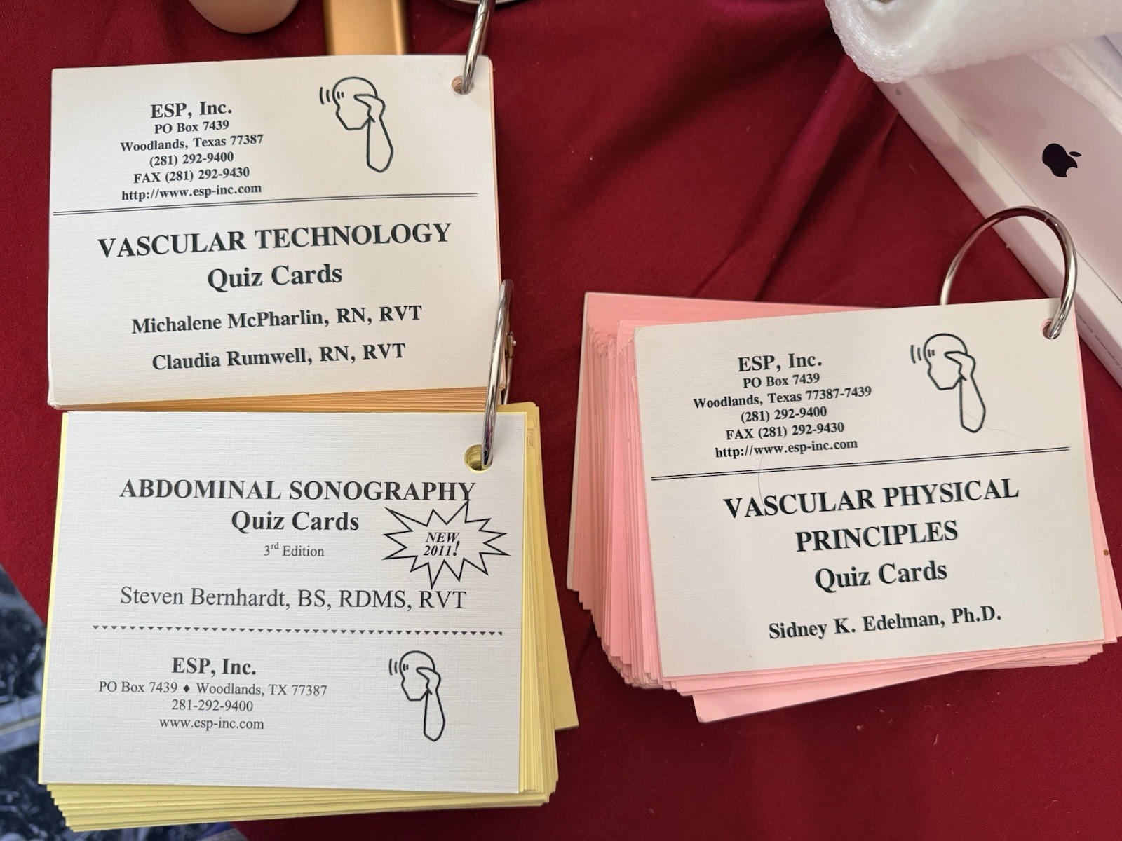 ESP, Inc. Quiz Cards Vascular Physical Principles & Abd Sonography 3rd can separ